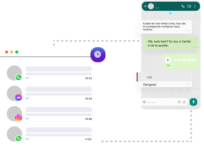 CRM integrado ao WhatsApp Atendimento Multicanal 1