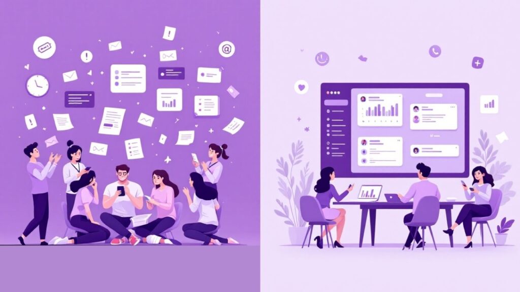 Empresa desorganizada e organizada por ter um Crm para WhatsApp